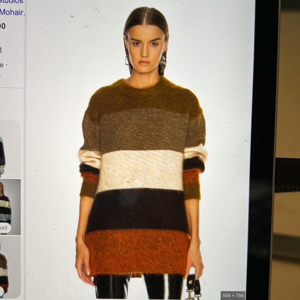 ACNE Studios Crewneck Albah Mohair Sweater XS